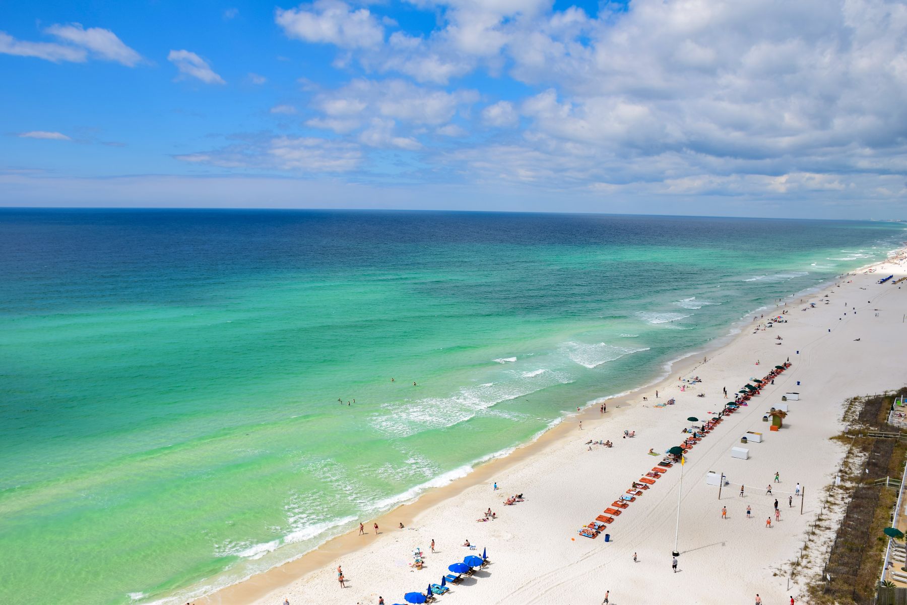 aerial view of beach